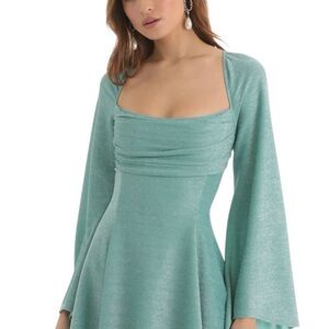 lucy in the sky bell sleeve Dress